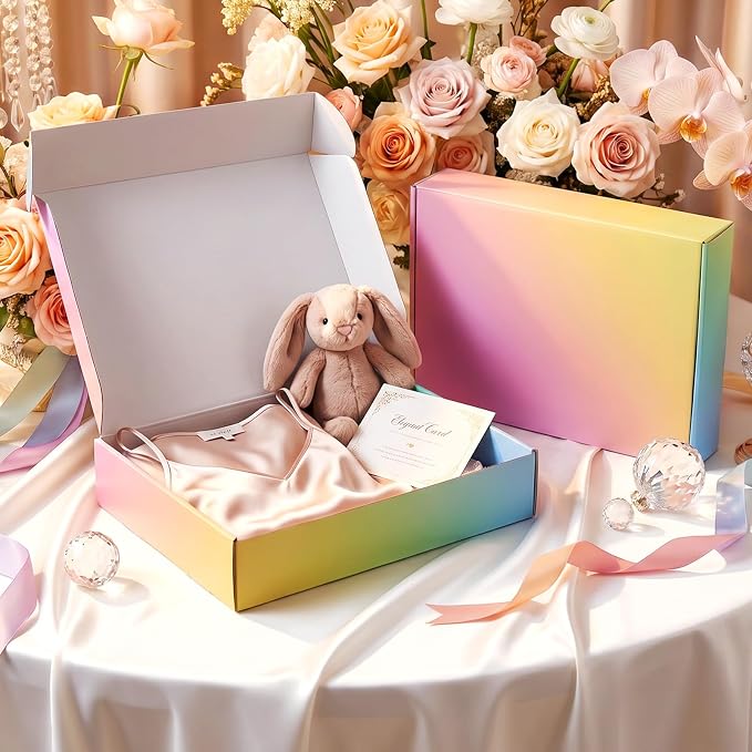 Shipping Boxes for Packaging, 11x8x2 in Corrugated Cardboard Boxes, Mailing Boxes for Small Business(40 Pack, Colorful)