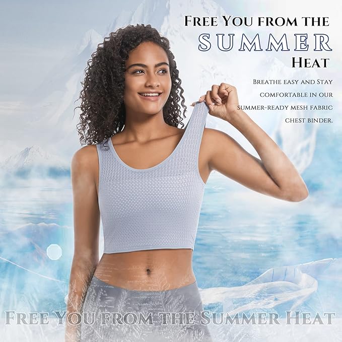 LGBT UNICORNS Chest Binder, Pullover Design Binder Trans, Moisture-Wicking, with 1PC Fragrance Card & 1PC Sticker, Black