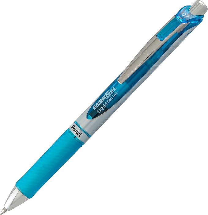 Pentel EnerGel Deluxe RTX Retractable Liquid Gel Pen, Medium Line, Metal Tip, Assorted Ink, 3 Pack (BL77BP3M2)