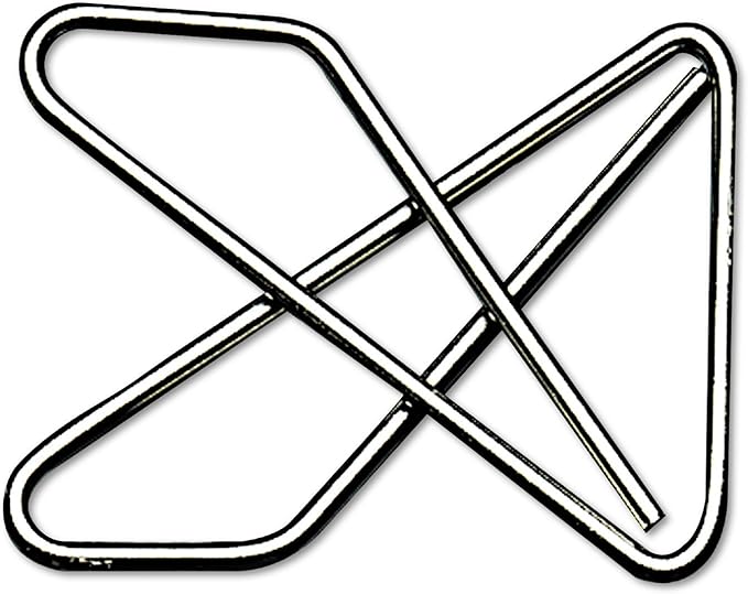 ACCO Ideal Butterfly Paper Clamps, Steel Wire, Small 1.5 Inch Size, 100 Sheet Capacity, Silver, 50 Clamps per Box (A7072620)