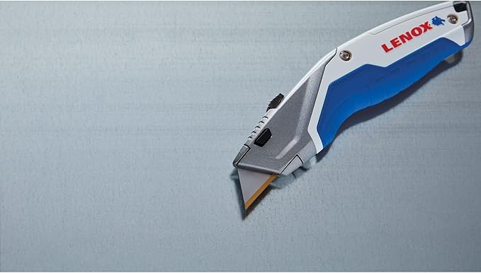 LENOX Utility Knife with 3 Bi-Metal Blades, Retractable, Foldable and Portable, Blade Storage (LXHT10599) (Pack of 5)