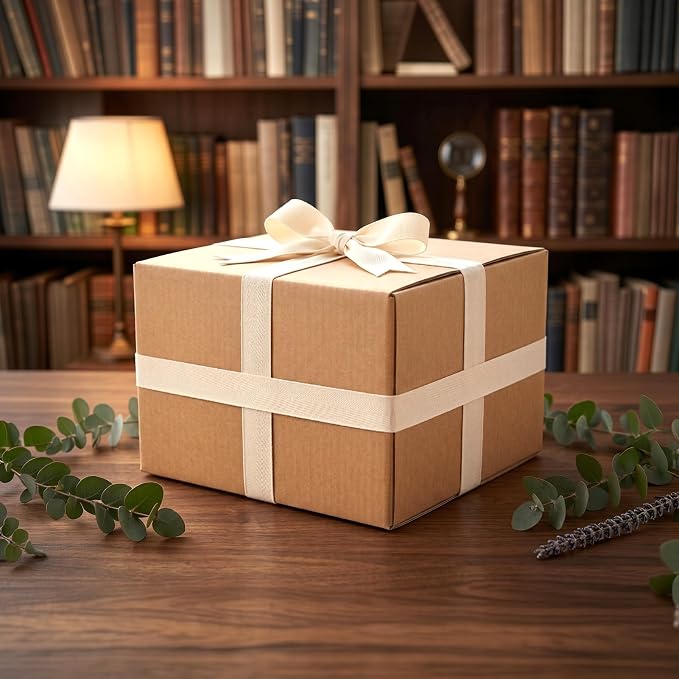 CRUGLA 12x12x6 Shipping Boxes 15 Pack, Brown Corrugated Cardboard Boxes with Side-Lock and Pre-Applied Double-Sided Tape, Easy Assemble Packing Mailer Boxes for Small Business Shipping
