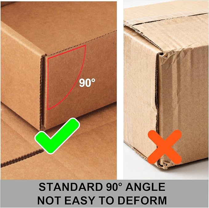 7x5x2 Inch Small Shipping Boxes 25-Pack, Brown Corrugated Cardboard Mailer Boxes for Mailing & Packaging, Gifts, DIY Crafts, Ecommerce, Small Business
