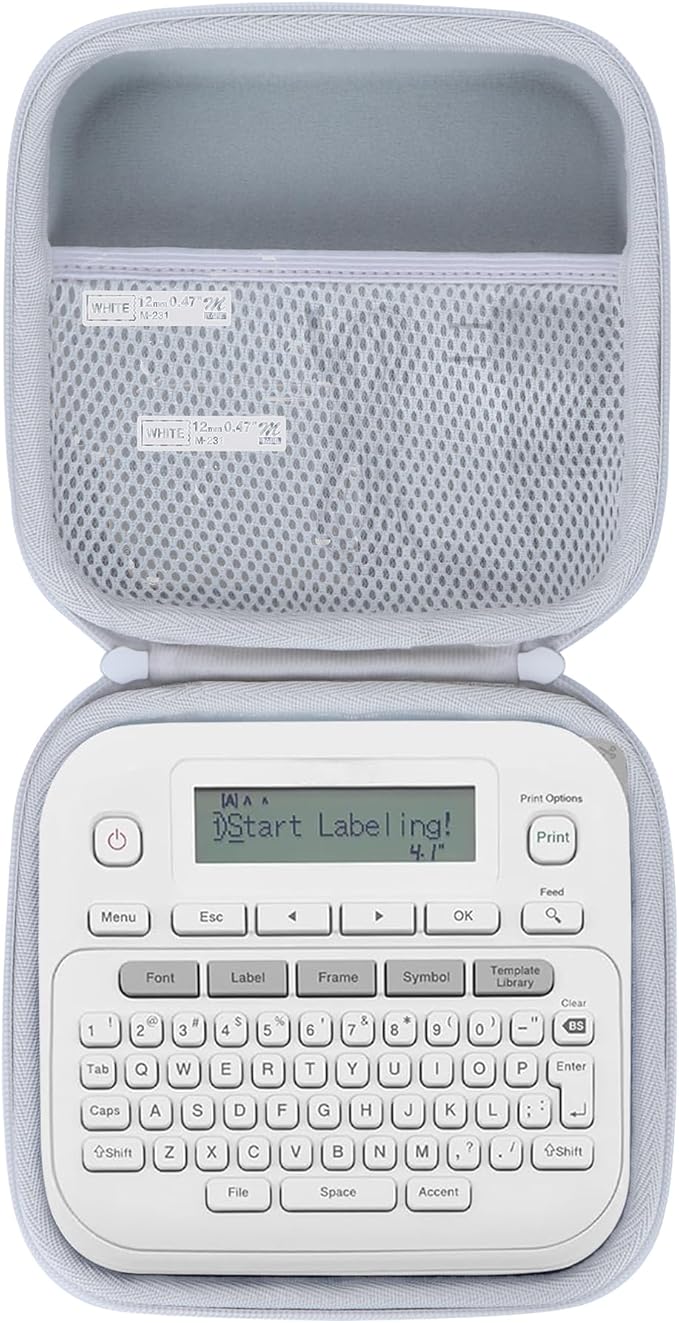 Storage Case Compatible with Brother P-Touch PTD220 / PTD210 Home Office Everyday Easy-to-Use Label Maker and Label Tapes