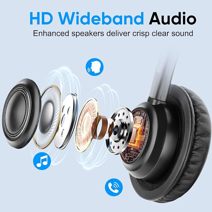 Telephone Headset with Microphone Noise Canceling for Cisco Landline Phone, Call Center Office Deskphone Headset with Phone Jack RJ9 for Cisco 6941 7841 7942 7960 7961 7962 7965 8845 8945