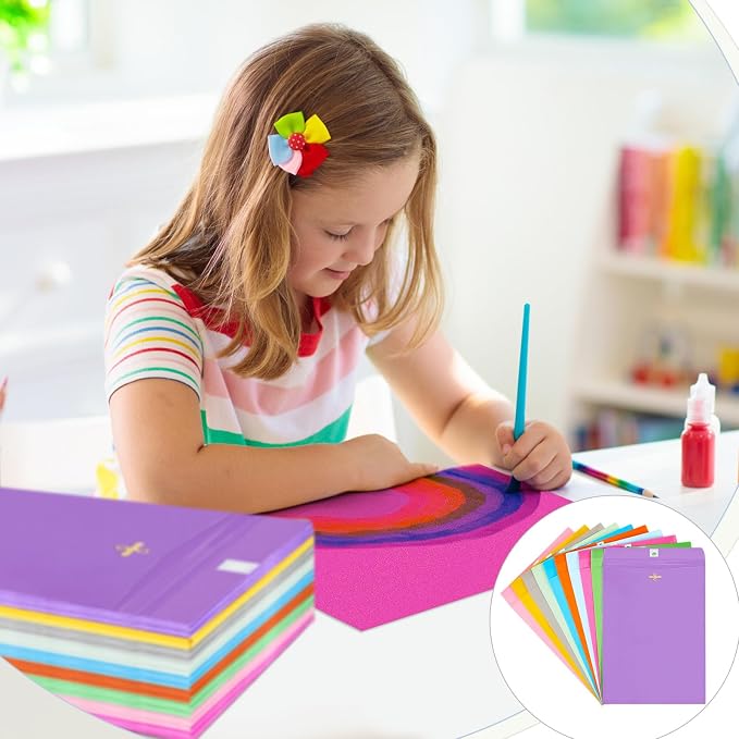 Geyee 20 Pcs Clasp Manilla Envelopes 6 x 9 Inch Gummed Colored Envelopes for Storing or Mailing for Home Office Business Supplies(Mixed Colors)