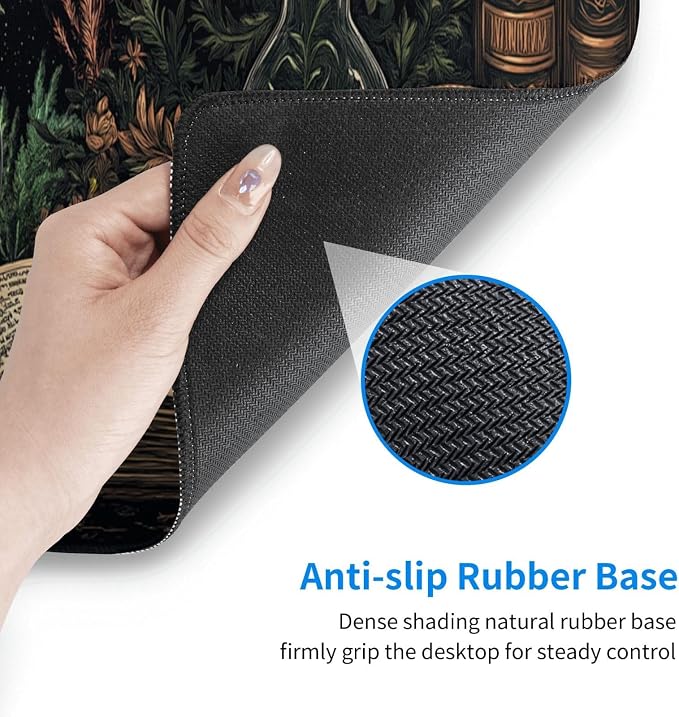 Dark Academia Mouse Pad XL Large Mousepad Non Slip Rubber Base Desk Mat for Laptop Computer Gaming 31.5" X 12"