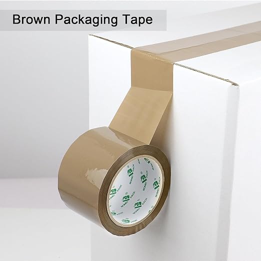 BOMEI PACK Brown Packing Tape 3 inch Wide, 12Rolls Heavy Duty Brown Packing Tape Refills Rolls for Moving Boxes, Shipping and Storage, 2.7 Mil x 60 Yards