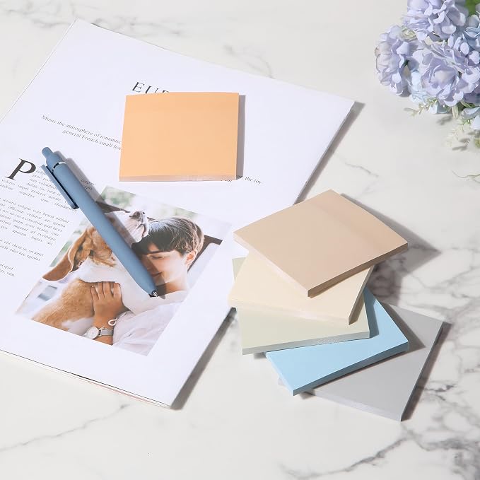 Mr. Pen- Sticky Notes, 3"x3", 12 Pads, 600 Sheets, Colorful | Sticky Notes Bulk, Self-Stick Note Pads, Perfect for Office, School, Home, Study & Organization