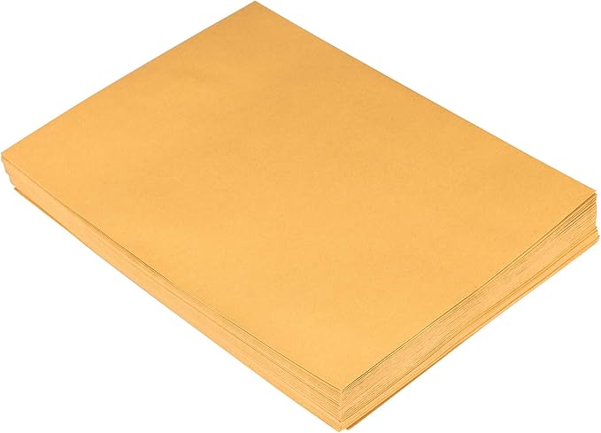 JAM PAPER 10 x 13 Open End Catalog Premium Envelopes with Peel and Seal Closure - Brown Kraft Manila - 100/Pack