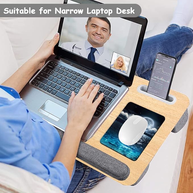 Dapesuom Small Mouse Pad, 6 x 8 Inch Thick Rubber Premium-Textured Non-Slip Portable & Washable Mini Mouse Mat for Women Wireless Laptops Keyboard Tray Gaming Work Computer Travel, Moon Over The Sea