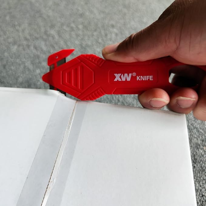 XW Safety Box Cutter, Carton and Package Opener of Assorted Colors, 6-Pack