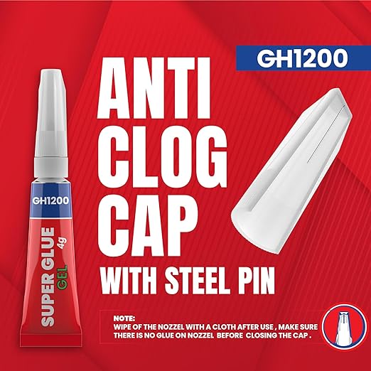 4Gx 8 Value Pack Gel Super Glue Gel Glue All Purpose with Anti Clog Cap. Super Glue for Plastic, Superglue - Magic Glue for DIY Crafts and Many More