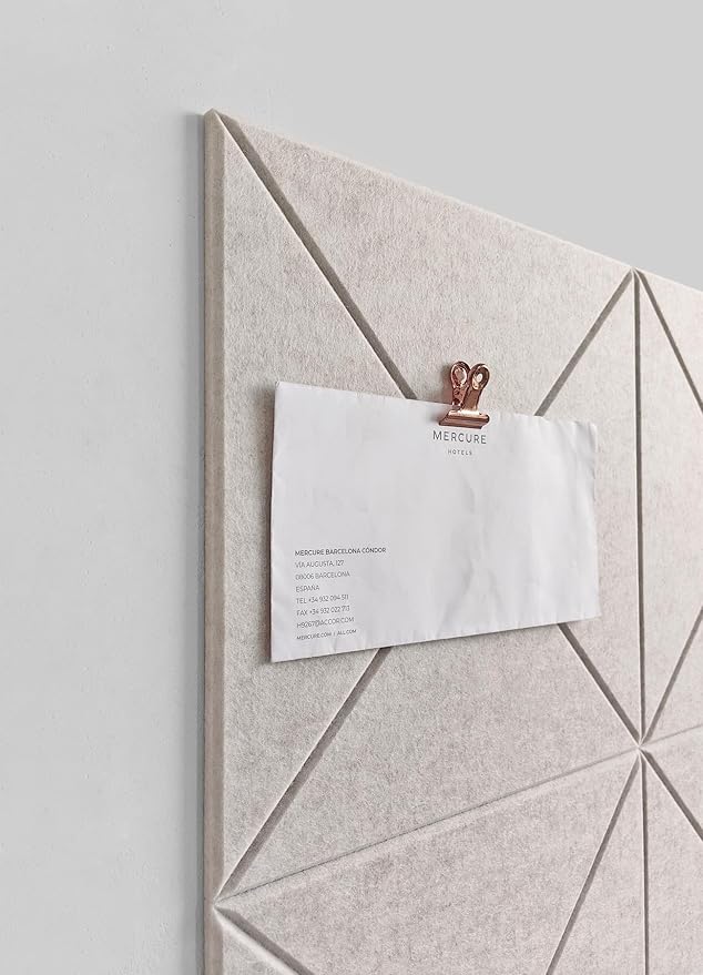 Cork Board 24 x36 Alternative - 6 Pack Felt Wall Tiles with Safe Removable Adhesive Tabs, Cork Boards for Walls for Home Office Pin Board Tack Board Bulletin Board - Ivory