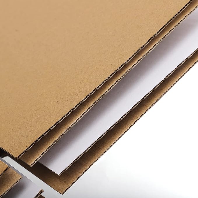 Eupako 5x5x5" Cardboard Box Mailers 25 Pack Brown Cube Corrugated Small Shipping Boxes for Mailing
