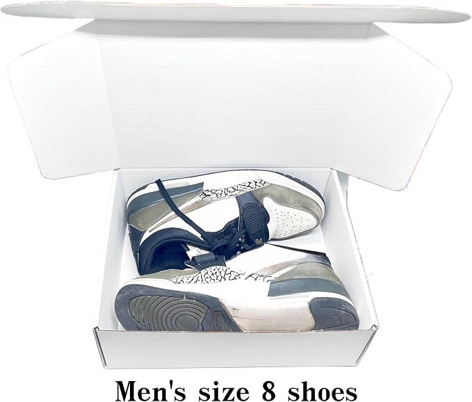 12x9x4 Inches White Corrugated Cardboard Shipping Boxes Set of 2 | Mailer Boxes, For Business Packaging, For Mailing