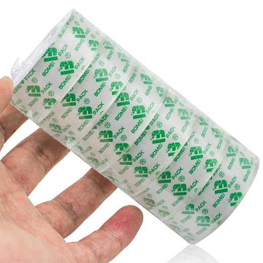 BOMEI PACK 144Rolls Crystal Clear Tape Refills for Dispenser, Bulk Transparent Tape Clear for Home, School and Office, 3/4Inch x 1000 inch