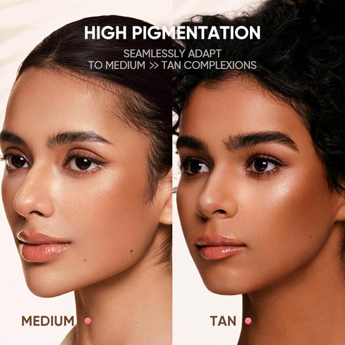 JUDYDOLL Contour Palette Highlighter Makeup Bronzer Powder (06 Sun Tan) | Multi-Use Highlight & Contour Makeup Palette, Travel Size Cool Toned Contour, Long Lasting Face Makeup, Natural Matte Finish