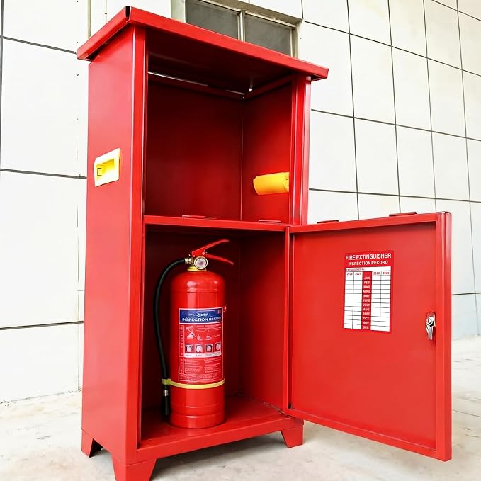 Fire Extinguisher Inspection Record Tags - 3.5" x 5" 2026-2029 Monthly Grid Fire Adhesive Safety Stickers Labels for School Office, and Home, Industrial