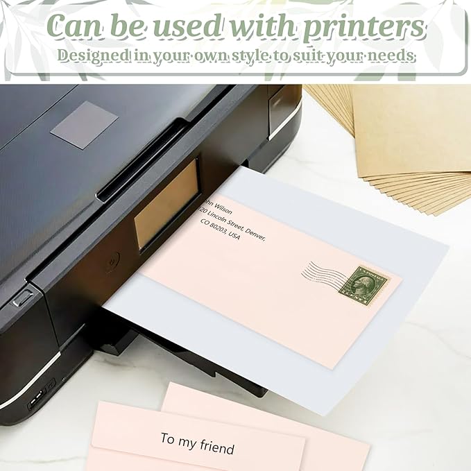 200 Light Pink #10 Business Envelopes, Self Seal Standard Envelopes, Windowless Business Mailing Envelopes for Office, Checks, Letters, Invoices, Statements, Wedding, 4-1/8 x 9-1/2 inch