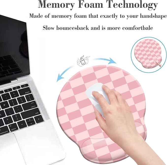 Mouse Pads for Desk, Ergonomic Mouse Pad with Wrist Rest Gaming Mousepad