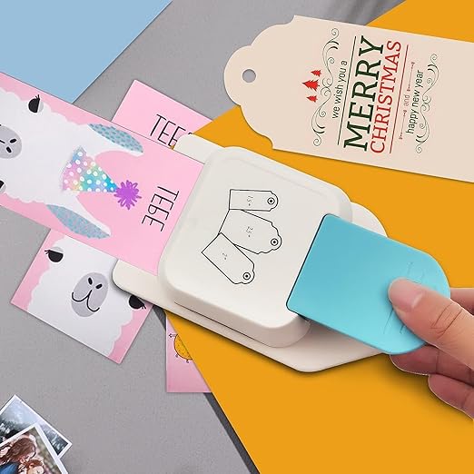 3 in 1 Craft Tag Punch Gift Tag Paper Punch，Paper Craft Tag Punch 1.5" 2" 2.5" with 1 Roll Hemp Rope 32.8 Feet Round Shape Small Hole Punch for Paper Crafting Scrapbooking Cards DIY Arts Crafts