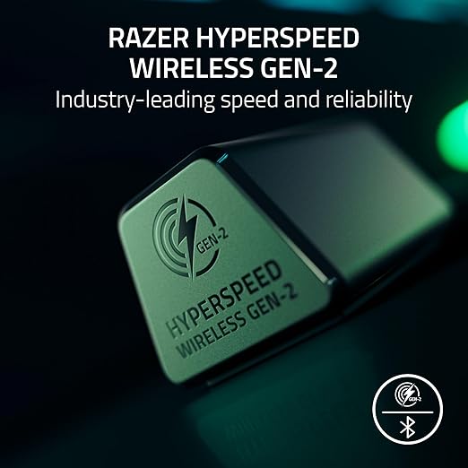 Razer BlackShark V3 Pro Wireless ANC Gaming Headset for PC: Full Band Mic - 50mm Drivers - 2.4 GHz, Bluetooth, USB, 3.5mm - Works with Mac, PS5, Nintendo Switch, Smartphone - 70 Hr Battery - White