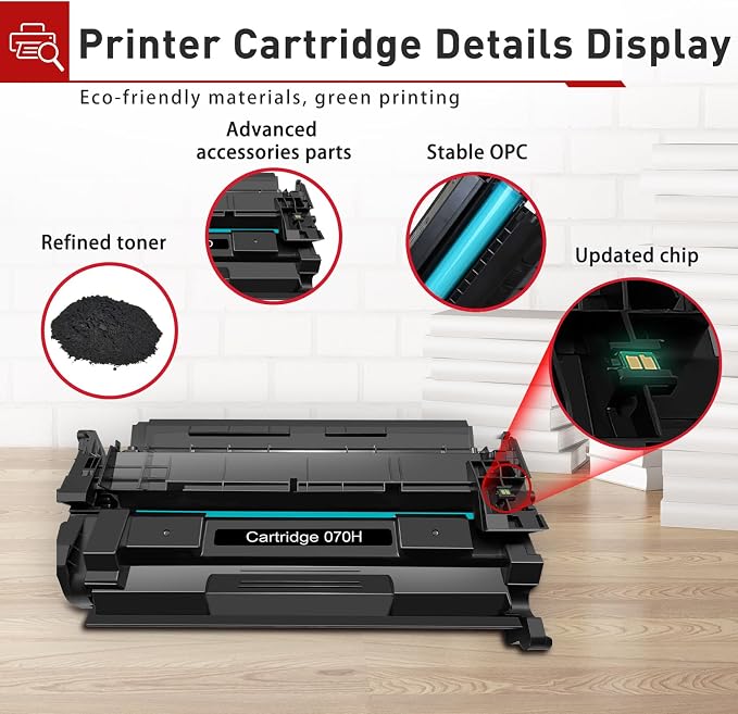 070 / 070H High Capacity Toner Cartridge Compatible Replacement for Canon 070H 070 CRG-070H CRG 070 Toner Work for Canon ImageClass MF465dw MF462dw MF460 LBP247dw LBP246dw LBP240 Printer