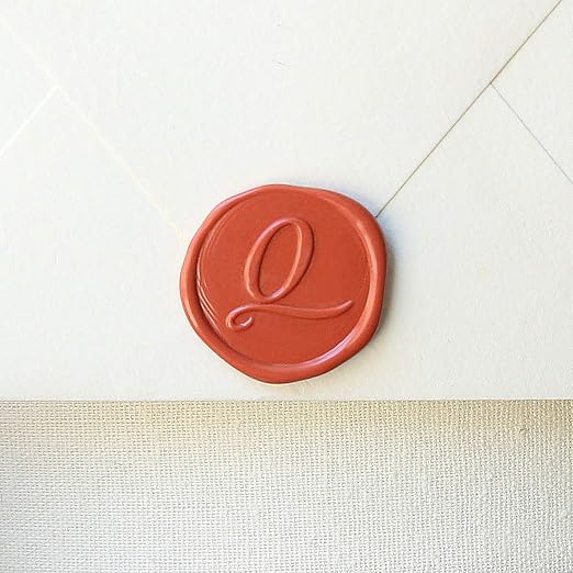 UNIQOOO Mailable Glue Gun Sealing Wax Sticks for Wax Stamp - Terra Cotta Orange, Fall Color Palette for Autumn Wedding Invitation, Cards Envelope, Snail Mail, Craft Project, Gift Idea, Pack of 8