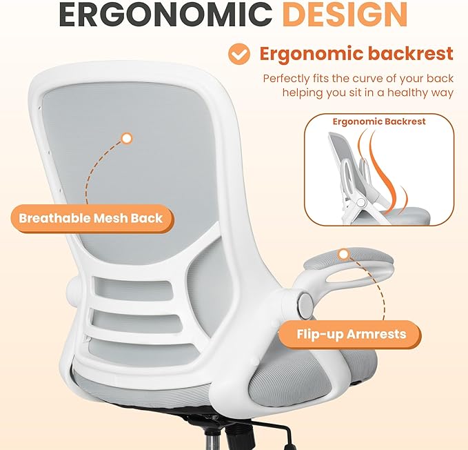 Drafting Chair Tall Office, Ergonomic Standing Desk Stool Adjustable Drafting Chair Big Tall Drafting Office Chair White