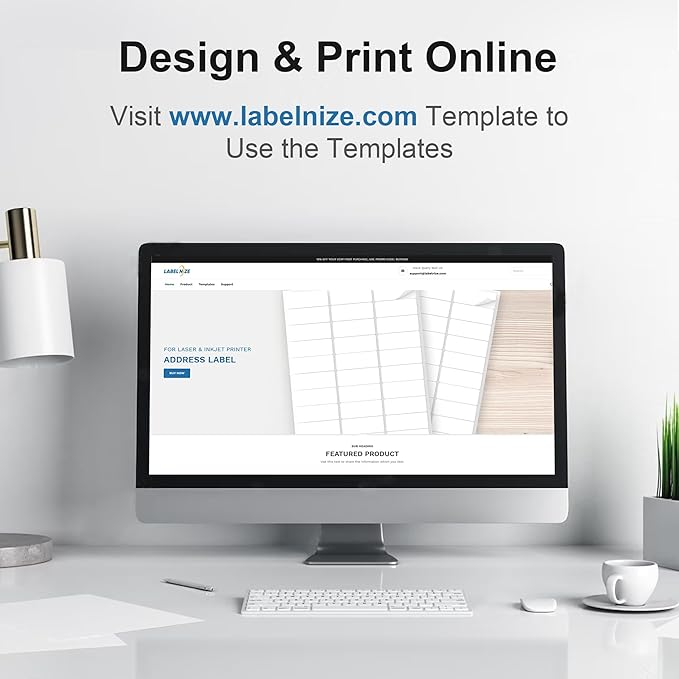 Address Labels, 3-1/3"x4 Shipping Address Labels for Inkjet & Laser Printers, Mailing Labels Compatible with 5164, 5264 and 8164 Labels, Easy to Peel (150 Labels, 25 Sheets)