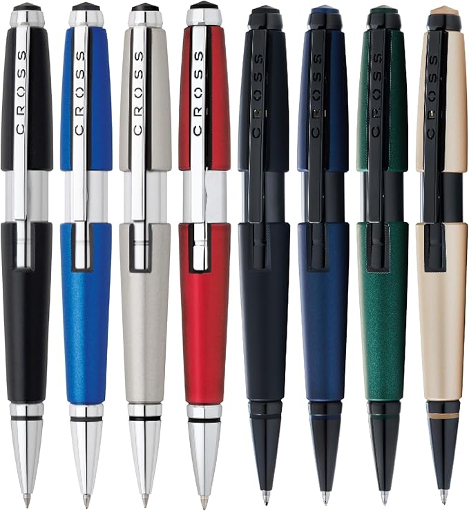 Cross Edge Formula Red Selectip Rollerball Pen, Black Ink - Elegant Accessory for Effortless Writing - Capless Slide-Open & Snap-Shut Design - Ergonomic Shape - Comfortable Grip - Ideal Gift