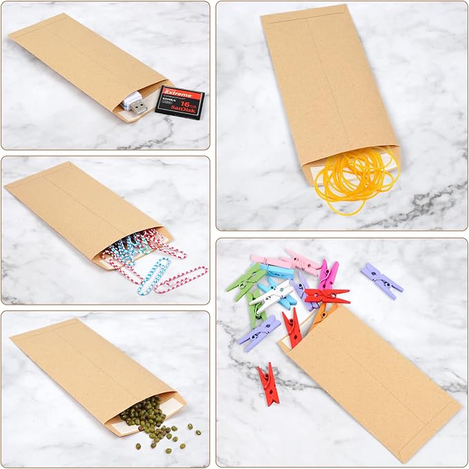 120 PCS Money Envelopes, 6.5"x3.2" Small Cash Envelopes Self-Adhesive for Saving Challenge, Coin, Check, Budget, Small Item Organizer (Pack of 2)