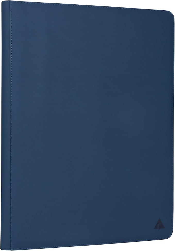 Rayvol Premium 2300 Pockets Card Binder, Large 36-Pocket 2000+ Ringless Trading Card Album - Side Loading UltraSonic-362304 Tech Zip Binder for TCG -Blue