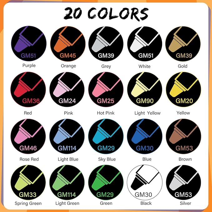 Acrylic Paint Pens Markers, 60 Colors Dual Tips Waterproof Paint Markers For Rock Painting, Fabric, Metal, Glass, Wood, Canvas, Ceramic, Plastic, Non-Toxic & Odor, Premium Art And DIY Craft Supplies