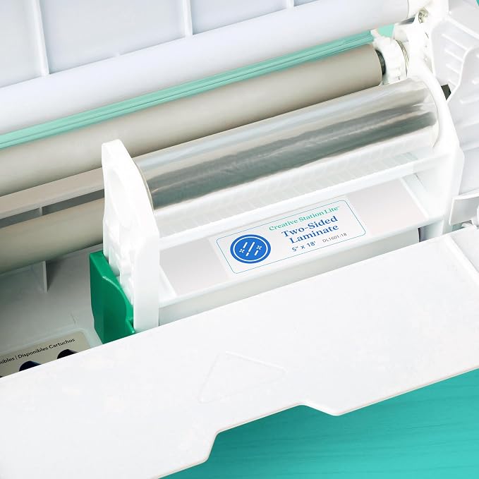 Xyron Double-Sided Laminate Refill for the Creative Station & Creative Statio Lite, 5" x 18', Refill-Cartridge for Label Maker, Laminator Machine, Home Office & Home School Craft Supplies (DL1601-18)