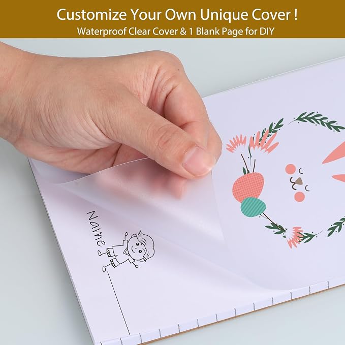 zmybcpack 12 Pack Lined Note Pads Writing Pads 5.5" x 8.5" Memo Pads | Lined Pages, Waterproof Cover, 51 Sheets Each Pad, Double Side Printed