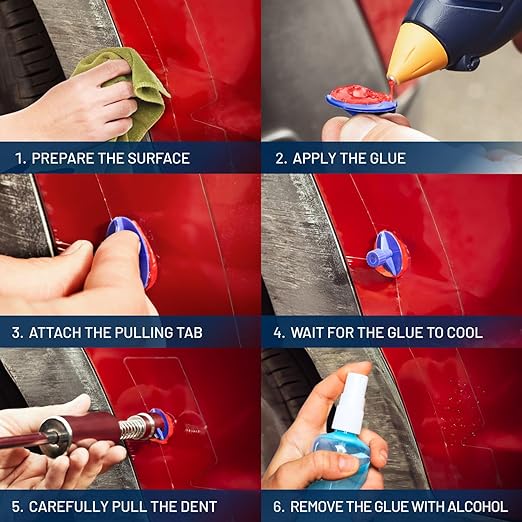 Monstrous Red PDR Glue Sticks (10 Pack) - PDR Glue for Unmatched Adhesion and Precision Dent Removal – Professional Paintless Dent Repair Glue Sticks