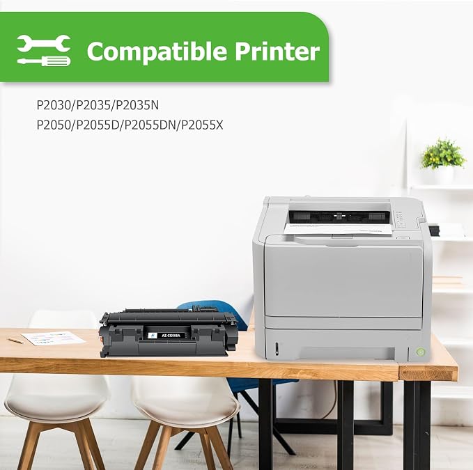 05A CE505A Toner Cartridge Black for HP P2035 P2055dn P2030 Printer 4 Pack | Compatible for HP LaserJet P2035 P2035N P2055DN 2055DN 2035N P2050 P2030 P2055D P2055X 2055D 2055X Printer Ink