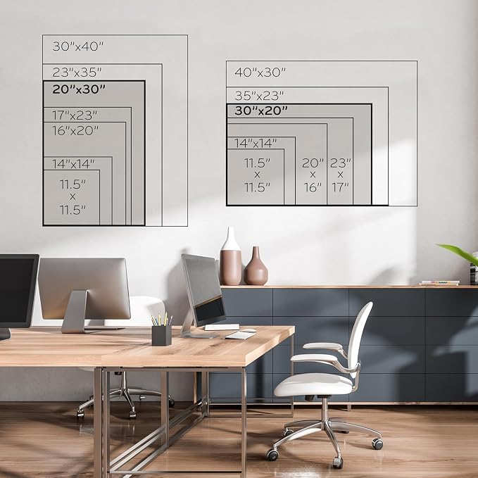 U Brands Magnetic Dry Erase Calendar White Board, 30" x 20", White Wood Style Frame, Includes Magnets | 30 x 20 in. Monthly grid plus notes and to-do sections. Magnetic painted steel. Hangs either way. 5-year warranty.