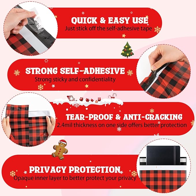 Oududianzi Large Poly Mailers 14.5x19, 100PCS Shipping Bags, Mailers Poly Bags, Shipping Envelopes, Self-Seal Polymailer Packaging Bags for Small Bussiness