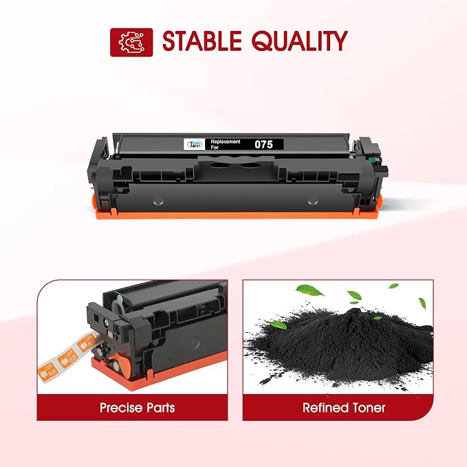 075 Toner Cartridge Set 075H for Canon 075 MF663Cdw MF665Cdw LBP646Cdw | Compatible for Canon Color ImageCLASS MF663Cdw MF665Cdw LBP646Cdw MF662CDW MF660c LBP647Cdw LBP640c Printer Ink High Capacity