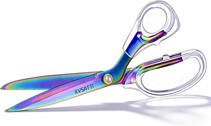 Scissors All Purpose Heavy Duty 9" Titanium Coated for Office,Color | Stainless steel blades, large ergonomic handles, Suitable for daily paper, card, plastic film cutting & school crafts.