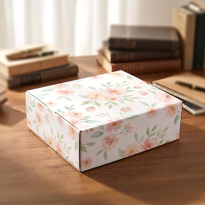 CRUGLA 12x12x4 Shipping Boxes 25 Pack, White Corrugated Cardboard Boxes with Side-Lock and Pre-Applied Double-Sided Tape, Easy Assemble Packing Mailer Boxes for Small Business Shipping