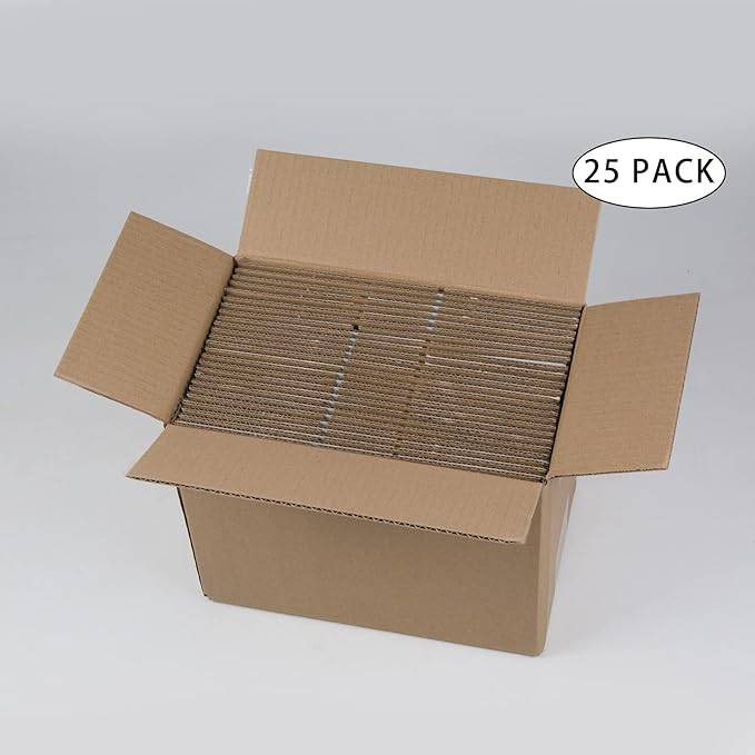 White Shipping Boxes 6x4x4 Inches Small Corrugated Cardboard Boxes, 25 Pack