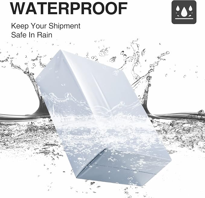 UCGOU Large Poly Mailers 17.7x22 Inch White 50 Pack Plastic Shipping Bags | Self Seal Adhesive Waterproof Tear Proof Mailers Poly Bags Strong Mailing Envelopes Packing for Clothes Books Accessories