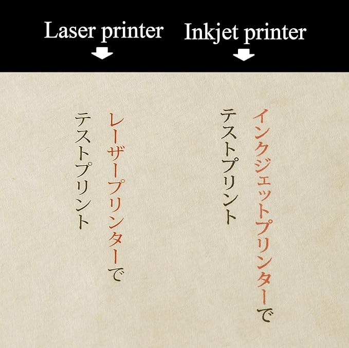 Japanese Rice Paper Printable B5 Size Paper (30 Sheets), Multipurpose Copy Paper for Laser and Inkjet Printers, Made in JAPAN, Natural Color