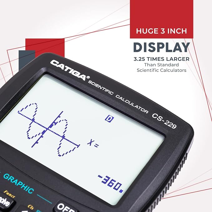 CATIGA Scientific Calculators with Graphic Functions, Graphing Calculators with Multiple Modes, Scientific Calculators for Students, High School or College Courses, Calculadora Cientifica, CS-229