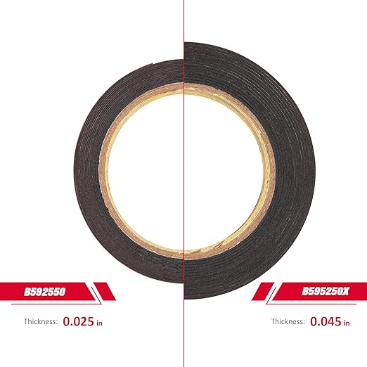 3M Double Sided Tape Heavy Duty 1" x 15.4 Ft, Mounting Tape Black 5925 | Foam Tape Strong Adhesive Waterproof for Automotive Car Décor Home Office Logos Indoor Outdoor, 0.025in Thick