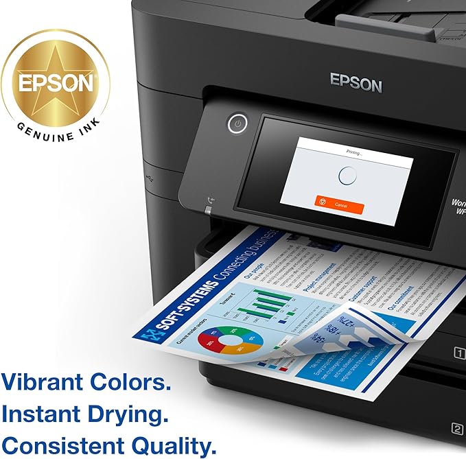 EPSON 822 DURABrite Ultra Ink Standard Capacity Black Cartridge (T822120-S) Works with WorkForce Pro WF-3820,3823, 4820, 4830, 4833, 4834